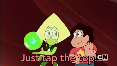 jazzywalrus: Peridot’s First Bubble But like Peridot and Lapis are home now. They’re fin