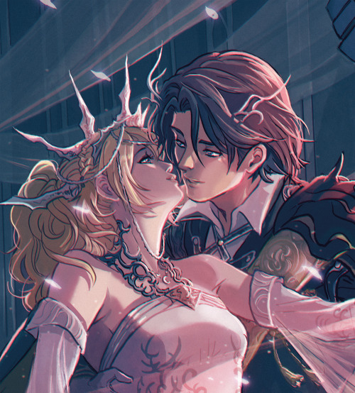 Double preview of my pieces for @starcrossedlunoctzine ! I had the pleasure to work on the