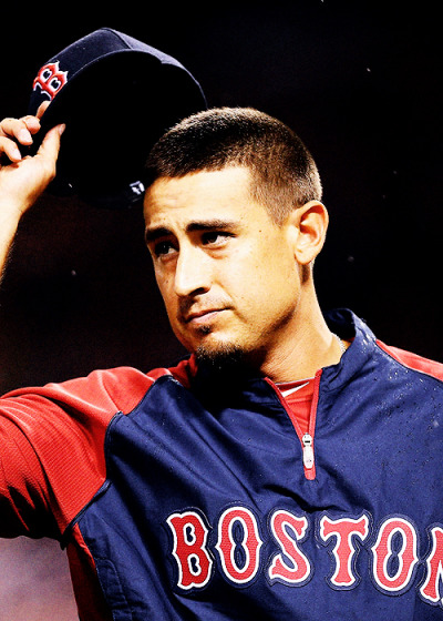 fenways:
“ Allen Craig of the Boston Red Sox acknowledges the crowd at Busch Stadium after presenting the line-up card prior to playing against the St. Louis Cardinals on August 6, 2014 in St. Louis, Missouri.
”