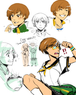 lichiichi: At one point I drew lots of Chie and I was totally a-ok with that 💪✨ 