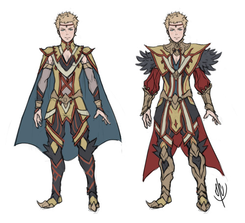 jaeon009:  Nyx and Odin in my redesigned versions of FE fates dark mage and sorcerer classes   <3