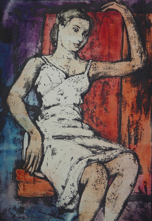 youcannottakeitwithyou:Sidney (Toby) Horne Shepherd (British, 1909-1993)Seated lady