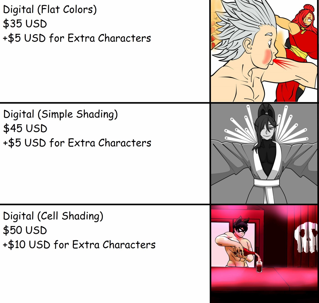 remake178: remake178:   Commissions Are Open! Commission Sheet/Rules: -Prices are read as instructed -I charge half upfront on PayPal and half when my art is completely and shown to be satisfactory -This will be for sketch and ref commissions/ only. No