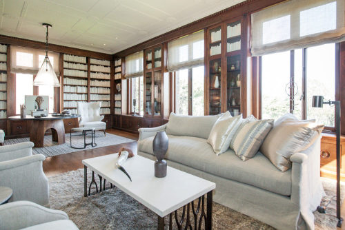 {Part three: library by Geoffrey De Sousa; master bathroom and salon by Jaimie Belew.}