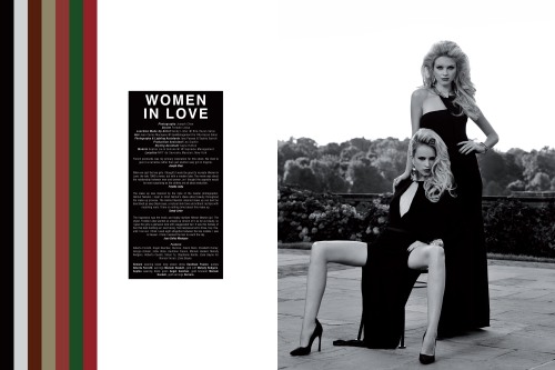 Women In Love by Fashion Photographer Joseph Chen and Stylist Freddie Leiba with Models Sophia Lie a