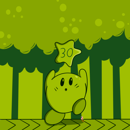  The Kirby series is 30 years old today!I decided to make my tribute based on the game that started 