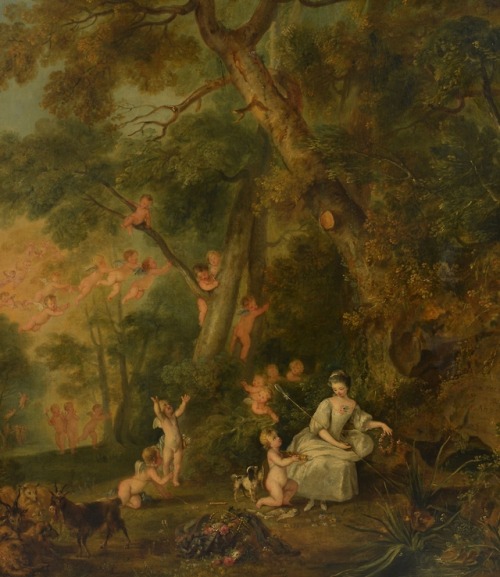 Jean Baptiste BenardCherubs in a landscape
