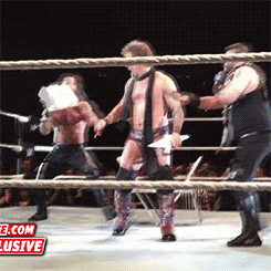 billiekaywwe:  EDIT: #why is kevin dead in the last gif? 