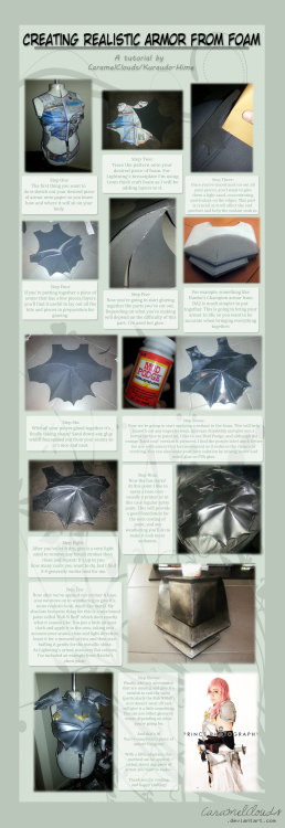 cosplaytutorial: Tutorial: Making Armour From Foam by HidennkaView the full tutorial here:hid