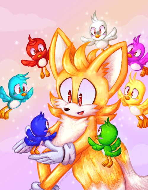 I'm Gonna Keep On Runnin' — Super Tails, but his flicky army of