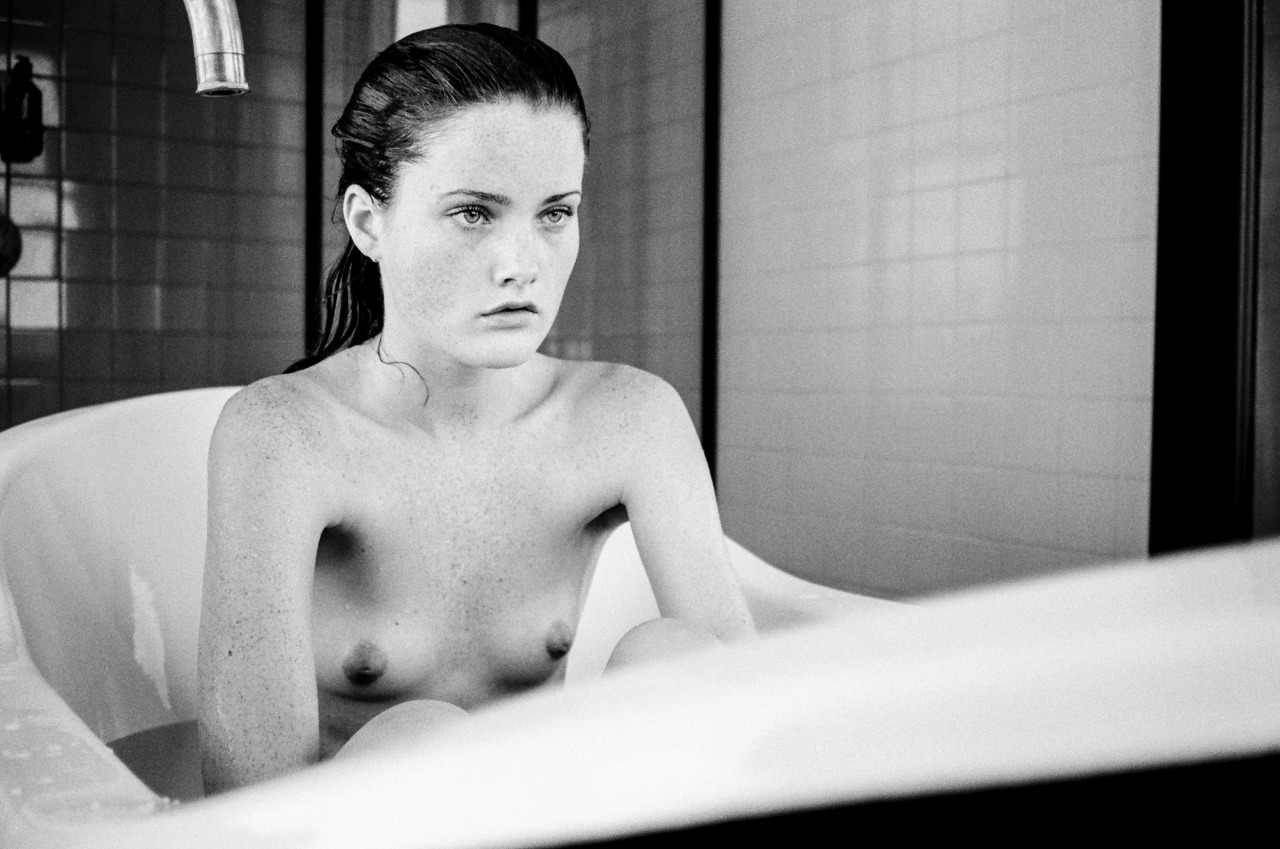 creativerehab:  Maggie in the Ace tub.   Lo-res 35mm film scan.