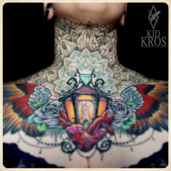 fuckyeahtattoos:  Amazing tattoo by Kid Kros,