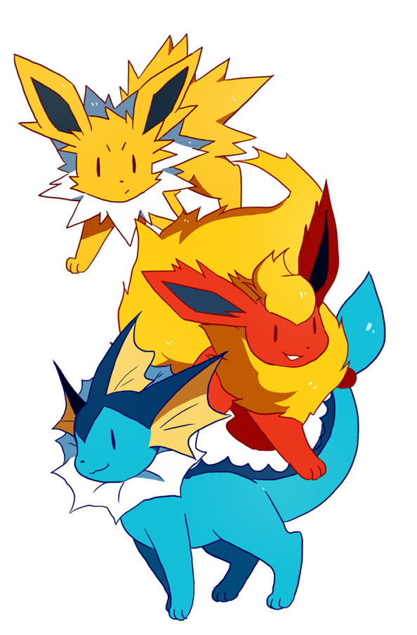 ask-flareon:  side image! used the old RB art poses for fun!! 