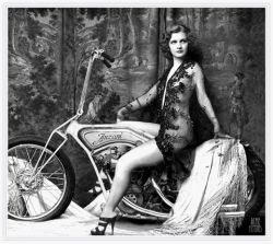 1930&rsquo;s Anzani V-twin Chopper &amp; Ziegfield Dancer.