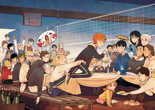 La galette des rois !For an Haikyuu Zine organised by the one and only @andythelemon