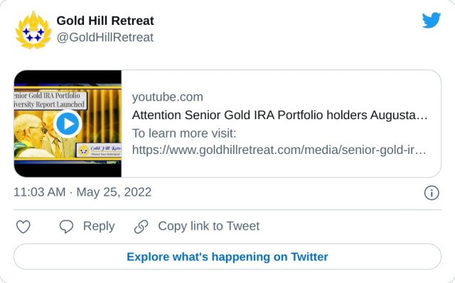 https://t.co/GDK2uBACqT — Gold Hill Retreat (@GoldHillRetreat) May 25, 2022