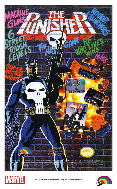 LJN ad for The Punisher video game for the Nintendo NES (1990)