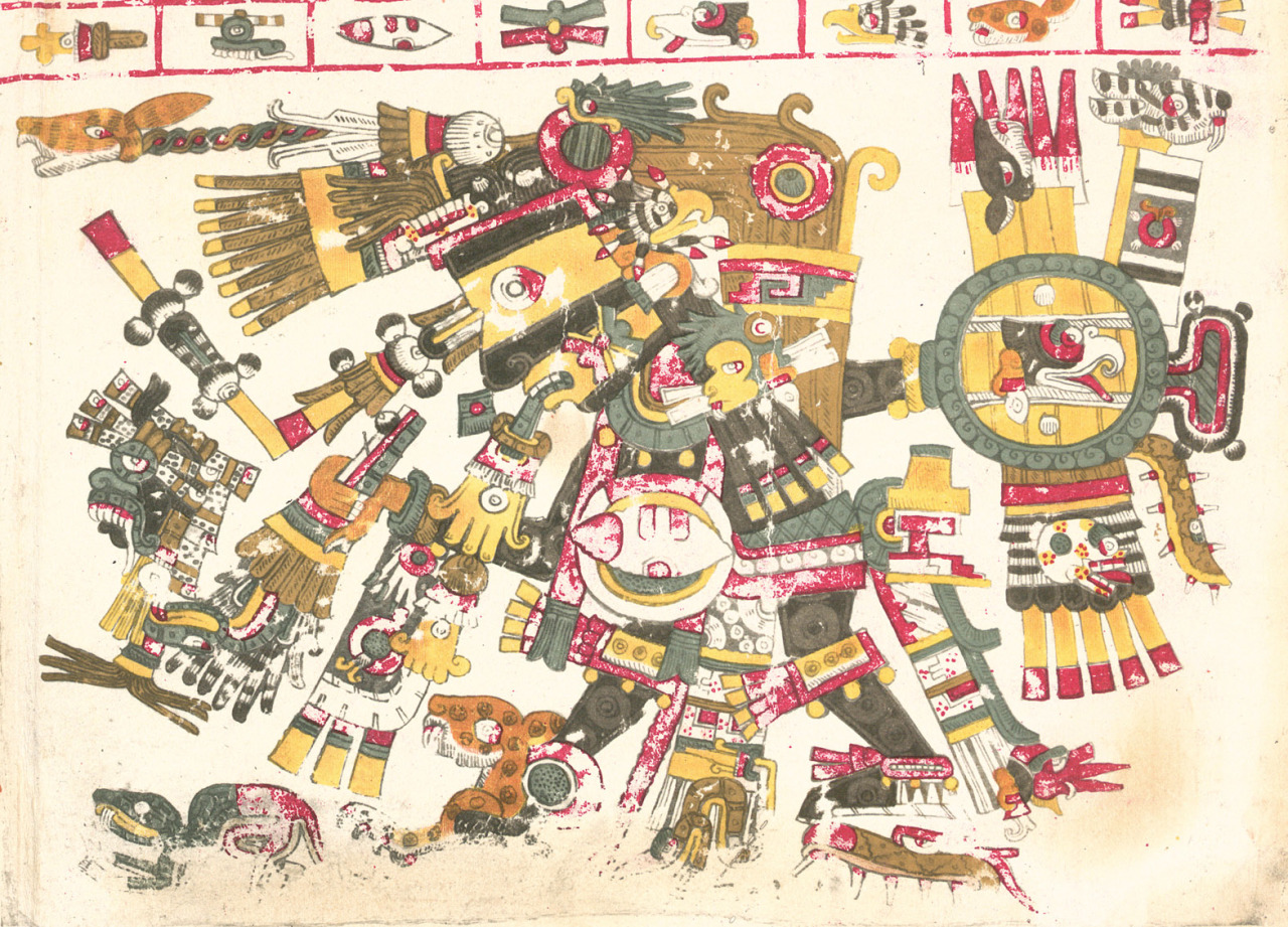 mexicaheart:  A Maxtla, or Mexica loincloth I designed, based on the maztla of Tezcatlipoca,