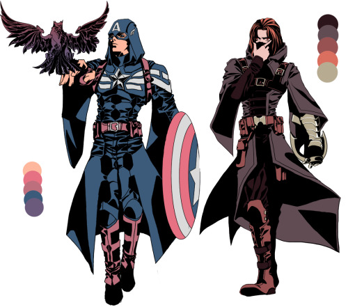 ceriky: CAPTAIN AMERICAN &amp; WINTER SOLDIER Assassin’s Creed Style suits