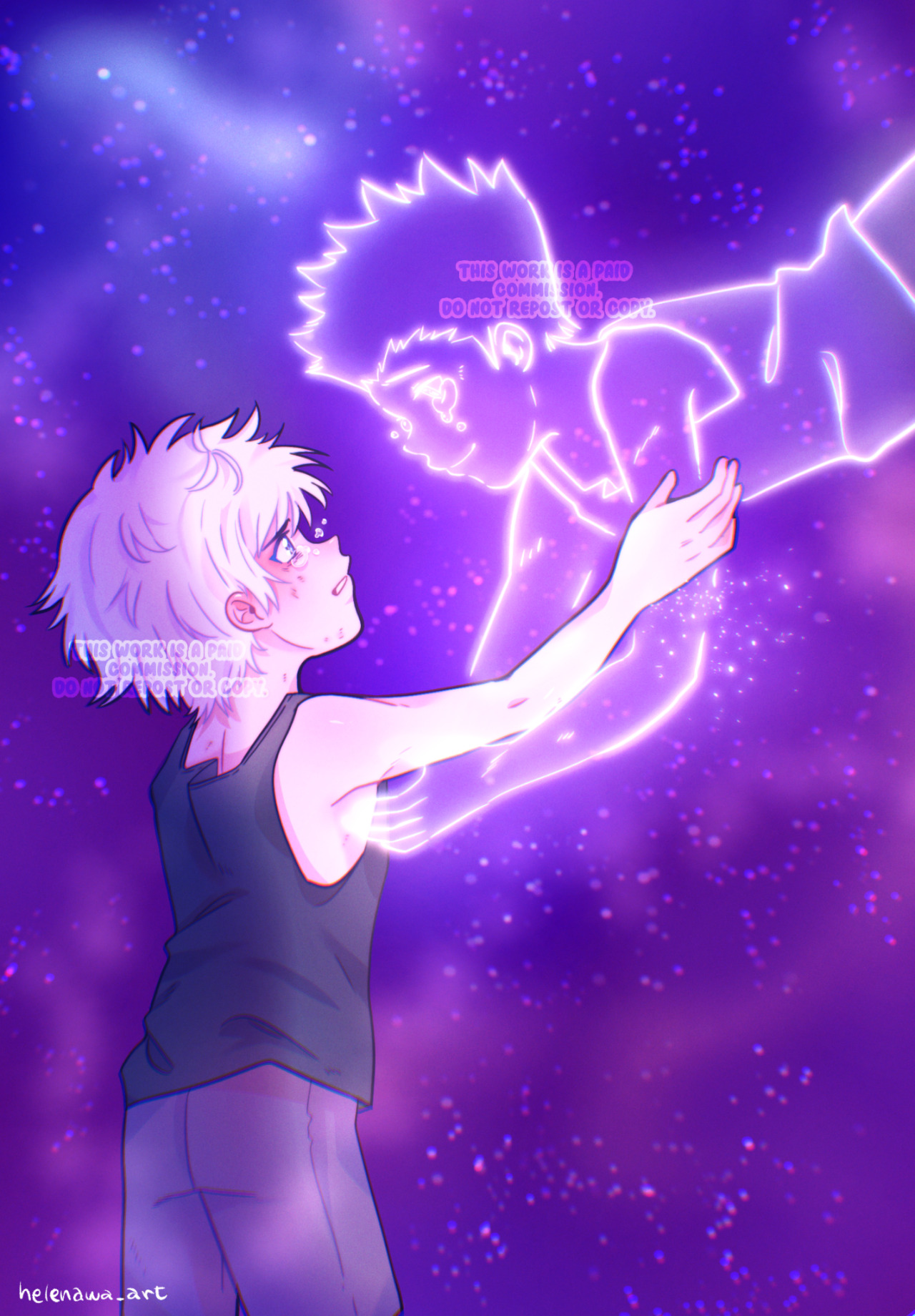 I Drew this commission, you can hear Killua's scream ?? : r/HunterXHunter