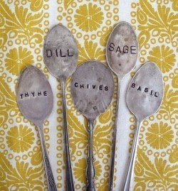 topographe:  DIY hand-stamped spoons for