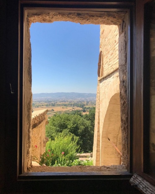 A view from one of the windows of the Monastery of San Damiano in Assisi. #artworkshopintl ~~~ Take 