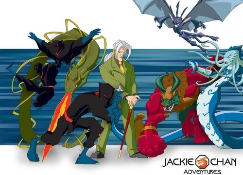 regularcherry:  Hey, remember Jackie Chan has his own animated series??   With him making cameos in the intro     He was an archaeologist who suddenly became a secret agent of some sorts and started to kick ass to save the world from chinese evil things