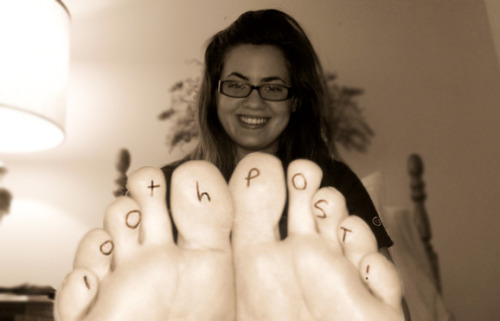 beautifulteenfeet:  100th post! Never be afraid to be who you are. You are all beautiful from your h