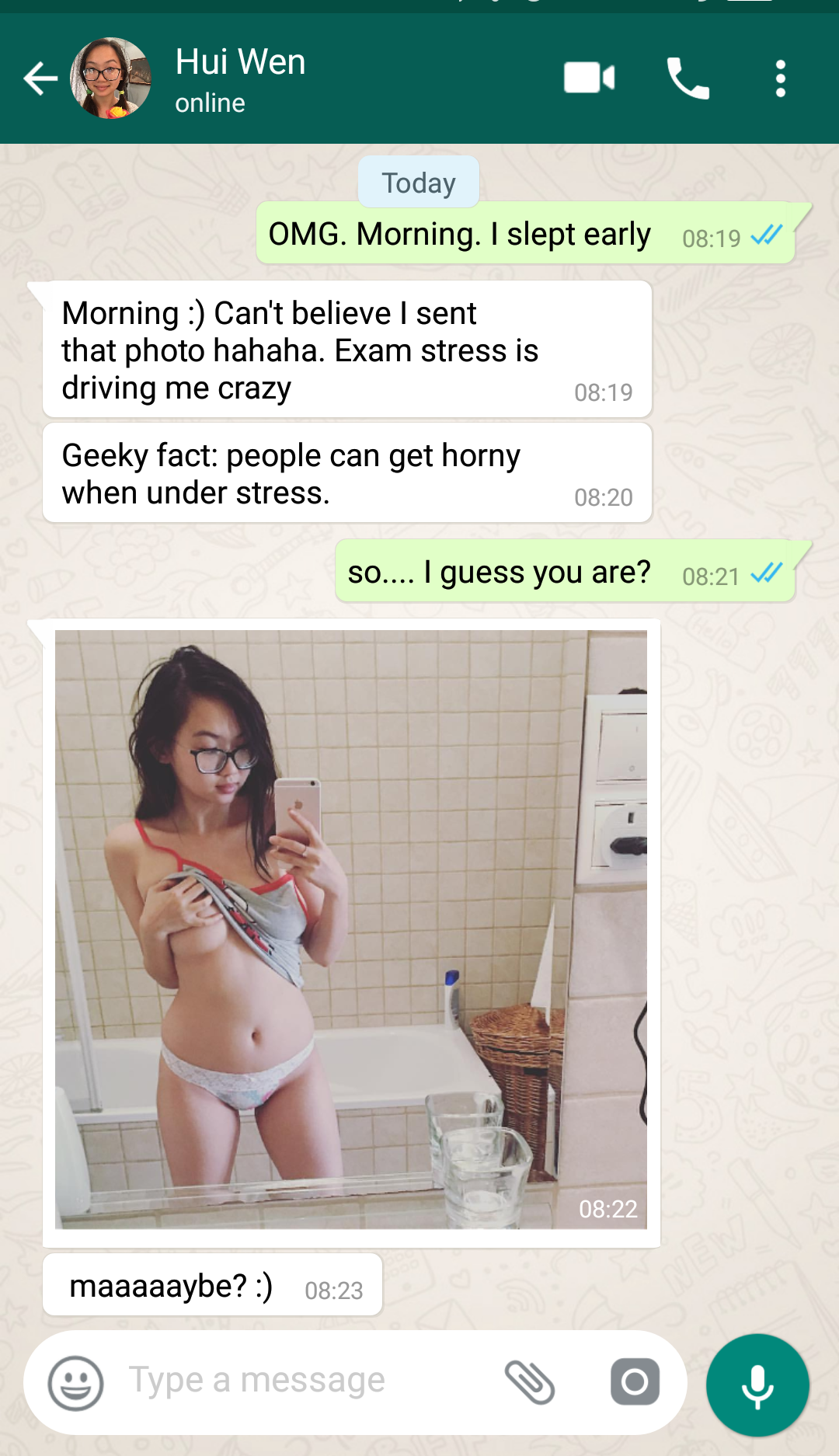sg-sext-erotica:  Stress from exams turns Hui Wen, nerdy and studious 18 year old