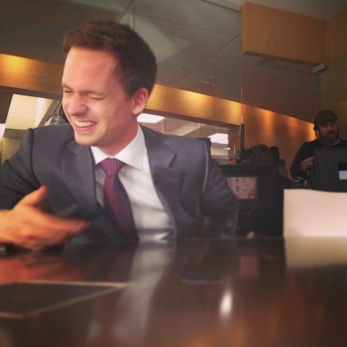 itsclicheiknow:  “#Suits shoots are fun shoots.” (x)