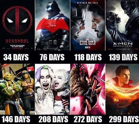 #movies #movies2016 #deadpool #batmanvsuperman #civilwarmarvel #xmenapocalypse #teenagemutantninjaturtles2