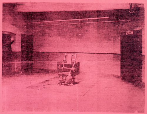 Andy Warhol (American, 1928-1987, b. Pittsburgh, PA, USA) - Little Electric Chair (Pink) from Death 