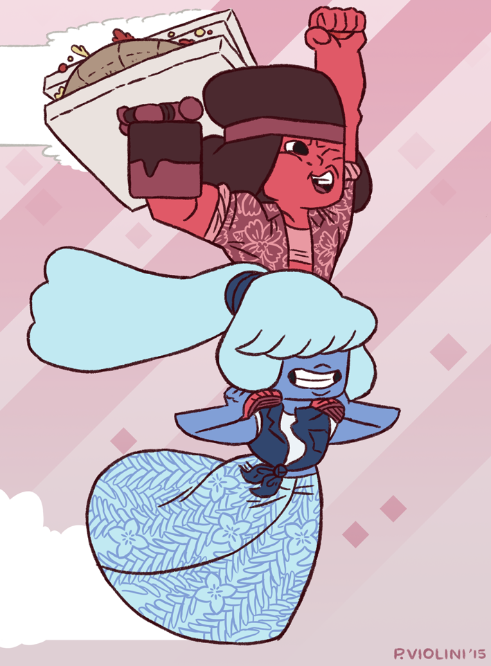 petarvee:  Summer Ruby and Sapphire.Combine Sapphy’s speed with Ruby’s constant