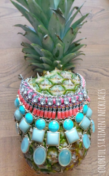 pineapples; delicious snack AND necklace holder