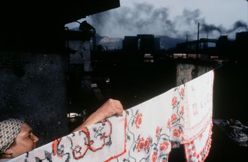 Copșa Mică, Romania, 1990.“After the collapse of communism, pollution in Eastern countries bec