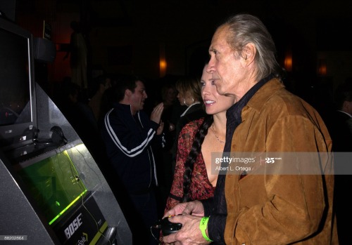 Launch Party For Xbox Live - Party David Carradine and Annie Bierman (Photo by Albert L. Ortega/Wire