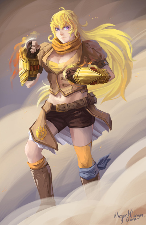 megchills:  Yang Xiao Long from RWBY.  