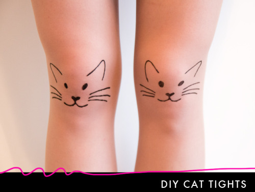 DIY Easy Cat Tights Tutorial with Template from Sprinkles in Springs here.For lots more DIY tights l