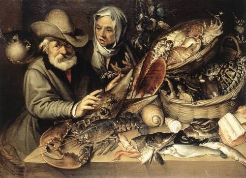 The Fishmonger’s Shop, Bartolomeo Passerotti, 1580s