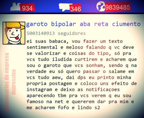 De mil amores, o próprio. 💋