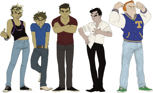 [hey a lineup of my OCs for my OC blog here u go]