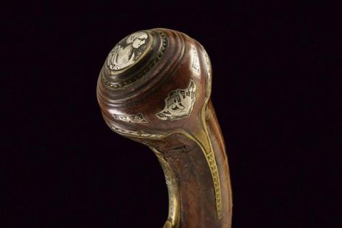 Ornate flintlock pistol crafted by Diego Zanoni of Brescia, Italy, mid 18th century.from Czerny’s In