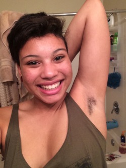 letsgetnakedanddojumpingjacks:  So happy about my armpit hair! 