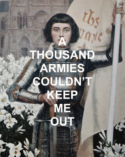 andrrewgarfield:Jeanne d'Arc by Albert Lynch (1903) // Seven Devils by Florence + The Machine (2012)