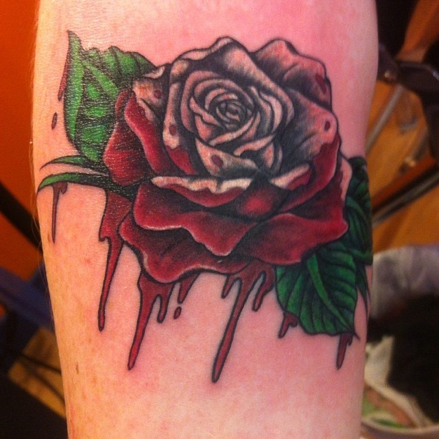 Forevermore Tattoo on Twitter Bleeding rose by Jamie glasgow tattoo  forevermore fmt httpstcoAsdzrfIc1x  Twitter