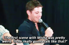 jensenacklesmishacollins:  &ldquo;Nobody has come on and put me on my heels as