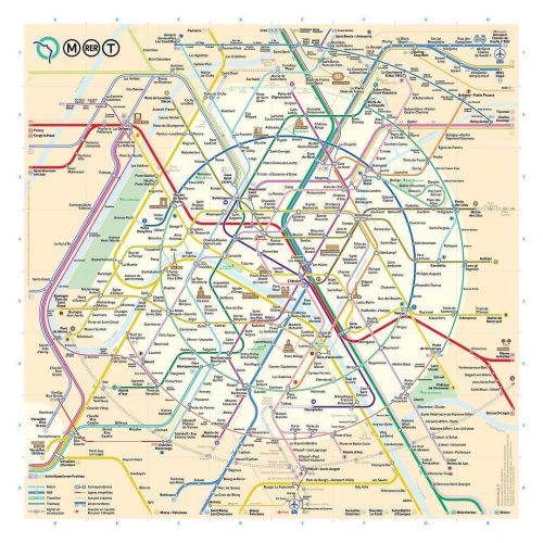 Behold, an updated Paris Metro map. This redesign features a more circular schematic representation 