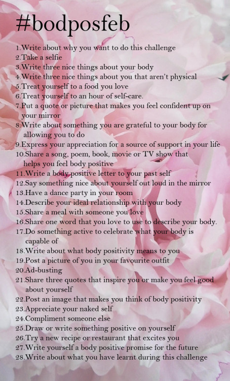 hourglassandclass:hourglassandclass:Hey everyone!I’ve decided to organize a body positive challenge 