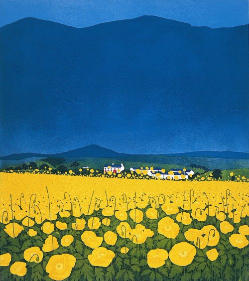 dazepanda:Phil Greenwood (Wales, b 1943) Buttercup Ridge 