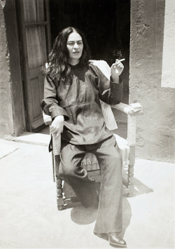 marlborohomme:  Frida Kahlo after an operation, 1946 (via)